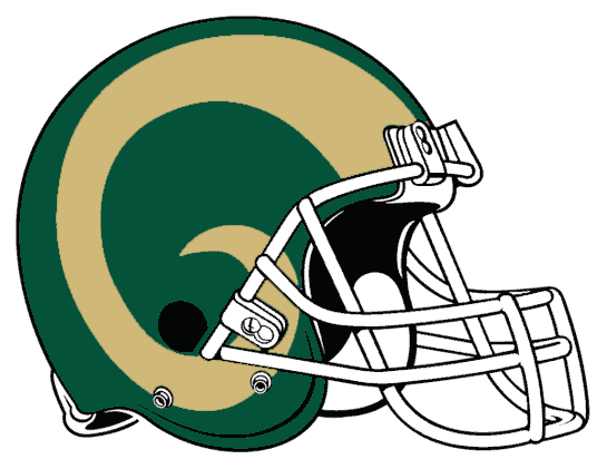 Colorado State Rams 1993-1994 Helmet Logo Print Decal